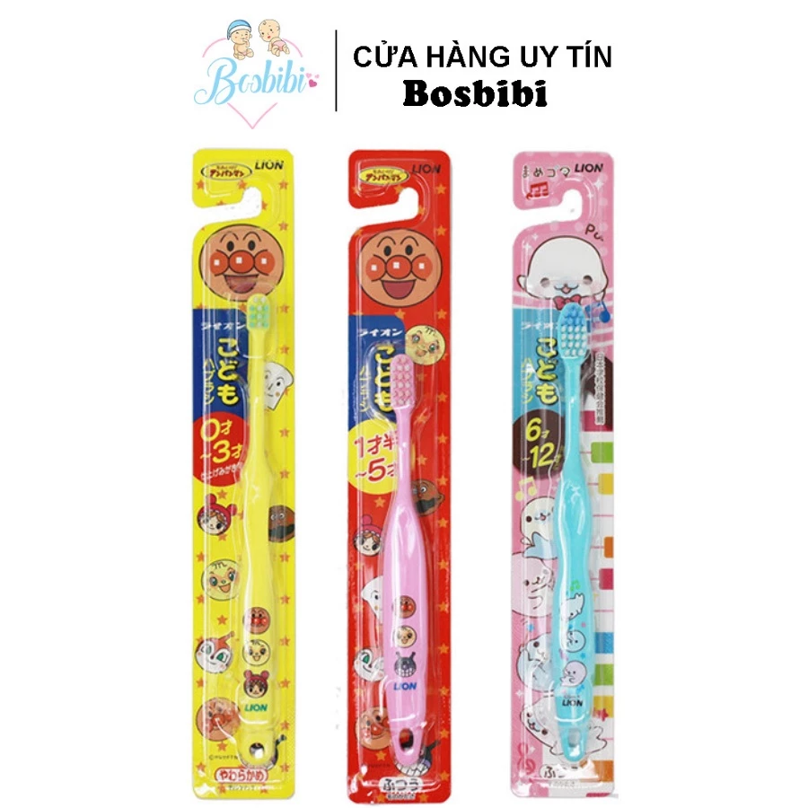 Bàn chải đánh răng Lion Nhật cho bé 0-12 tuổi