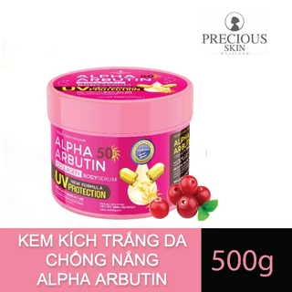 Kem Kích Trắng Da Chống Nắng Body Alpha Arbutin 500g Thái Lan