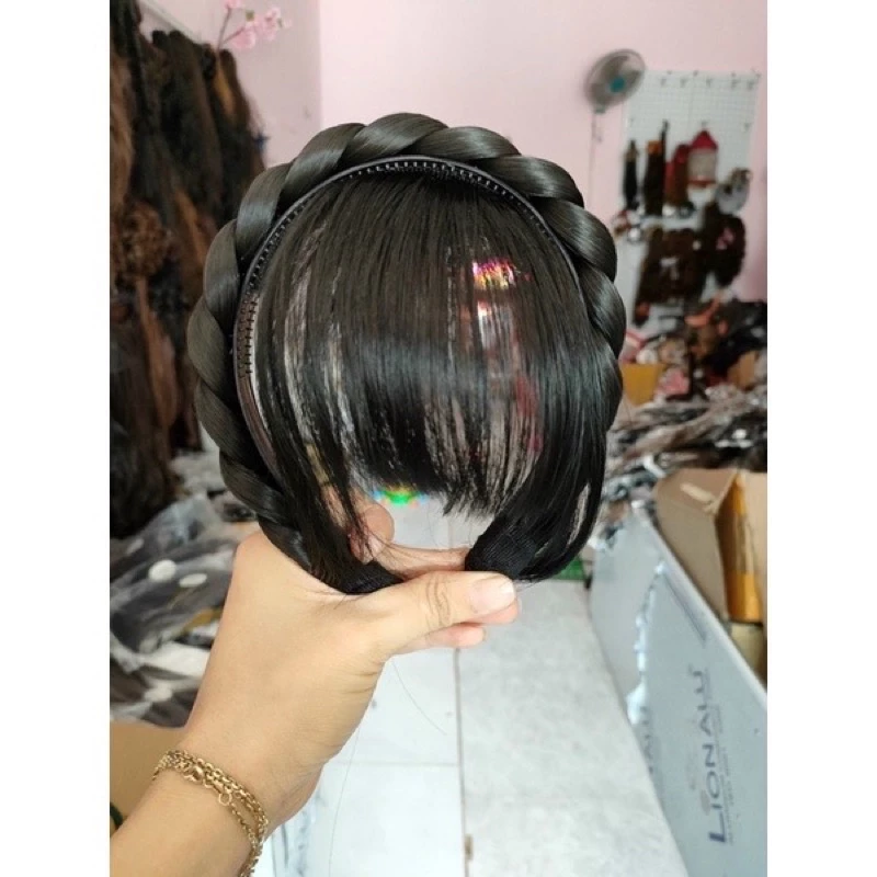 tóc giả mái cái tết rít cute❤️(3cm)-freeship