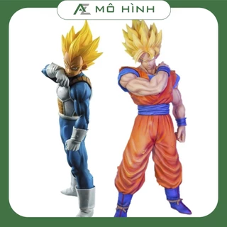 Mô hình Dragon ball Songoku vs Vegeta super saiyan cao 20cm, figure 7 viên ngọc rồng, mô hình anime trang trí decor