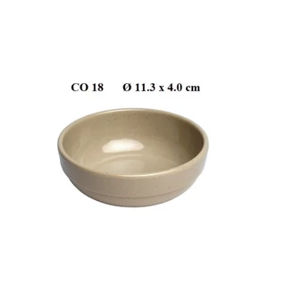 Chén cơm cạn nhựa Melamine màu Nâu CO18