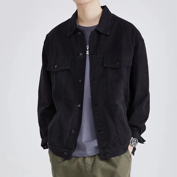 Áo khoác jean nam form rộng unisex chất bò cao cấp ROMAN AJ01