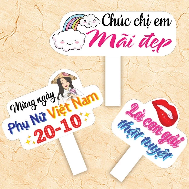 Hashtag chào mừng ngày 8/3 và 20/10