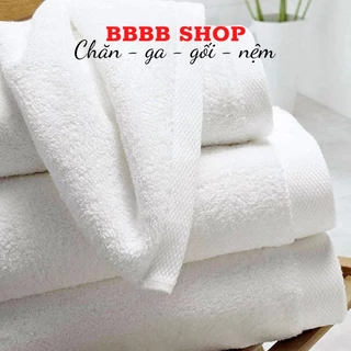 Khăn Tắm Khách Sạn Màu Trắng RIOTEX Kích Thước 70x140cm 100% Cotton 400g Cao Cấp