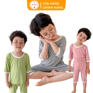 Bộ Quần Áo Trẻ Em Minky Mom Lửng Viền 2 Cho Bé Chất Thun Lạnh Siêu Mềm Mịn Mát