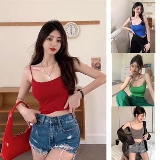 Áo Bra Nữ 2 Dây Mảnh Mút Ngực Đa Sắc Màu Trơn Siêu Hot 2326