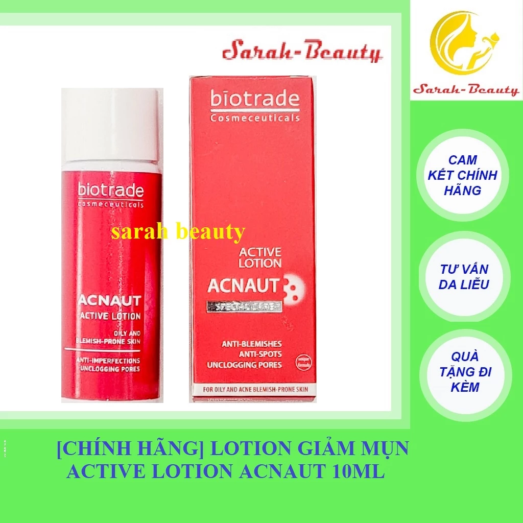 [CHÍNH HÃNG] Lotion giảm mụn  Active Lotion Acnaut 10ml -  Biotrade Acne Out