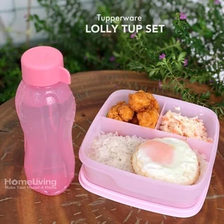 Hộp cơm chia 3 ngăn Lolly Tup Tupperware 550ml, Nhựa nguyên sinh an toàn - Bảo hành trọn đời chính hãng