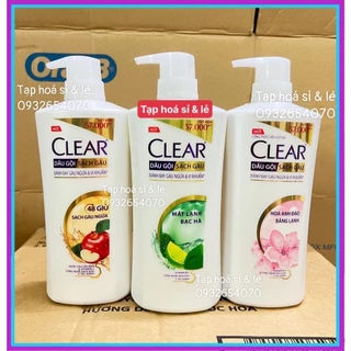 Dầu gội Clear táo / anh đào/ bạc hà 630g