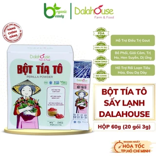 Bột Tía Tô Dalahouse - Bột Tía Tô Hữu Cơ Sấy Lạnh Nguyên Chất Dalahouse Hỗ Trợ Cảm Cúm, Gout - Hộp 60g