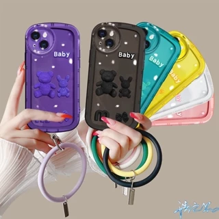 Ốp Điện Thoại Hình Gấu 3D Có Dây Đeo Cho Oppo F11 Pro case A37 F11 F7 F5 A1K A93 A73 4G