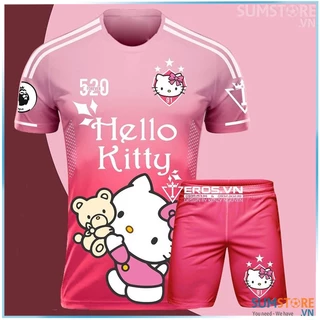 Áo Bóng Đá Hello Kitty Hồng Đậm cực dễ thương