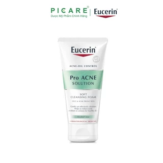 Sữa rửa mặt tạo bọt cho da mụn Eucerin Pro Acne Solution Soft Cleansing Foam 50g - 98360