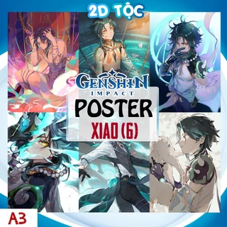 Poster A3 Cao Cấp Treo Tường Xiao (6) Game Genshin Impact By 2D Tộc Shop