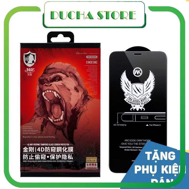 SU34 Kính cường lực iphone chống nhìn trộm KingKong 6/6plus/6s/6splus/7/7plus/8/8plus/x/xr/xs/11/12/13/pro/max/promax