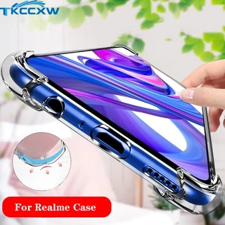 Ốp Điện Thoại Silicon Trong Suốt Chống Sốc Cho Realme C33 C30 C35 C31 9 8 Pro + GT Neo3 3T Narzo 50A 50i Prime 8i