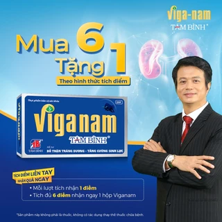 [CHÍNH HÃNG] Viganam Tâm Bình - Hỗ trợ tăng testosterone nội sinh, cải thiện triệu chứng mãn dục nam, tăng cường sinh lý