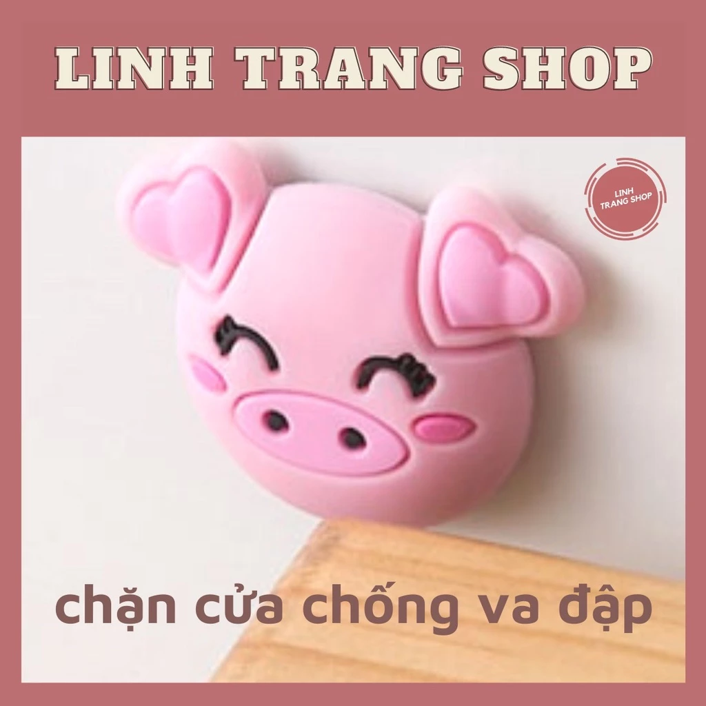 Chặn Cửa Chống Va Đập Ngộ Nghĩnh , Chặn Cửa Gắn Tường Chống Va Đập Cute