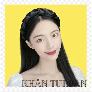 Cài tóc con rết xinh Băng đô tóc tết bím vải satin phong cách hàn quốc - Khăn turban