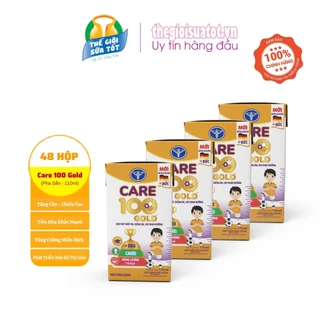 Thùng Sữa Care 100 Gold Pha Sẵn 110ml - 48 Hộp Bổ Sung Dinh Dưỡng Phát Triển Toàn Diện Cho Bé thegioisuatot