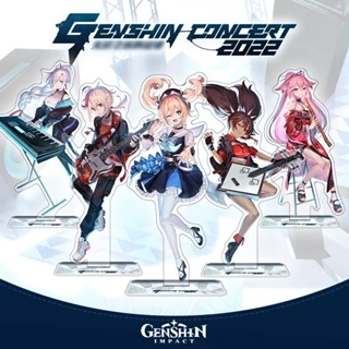 Mô hình Standee GENSHIN IMPACT ver CONCERT 2022 game mica acrylic anime chibi xinh xắn