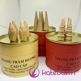 Nụ Nhang Trầm Hương KATEDA SHOP Dùng Để Xông Khói Trầm Xua Đuổi Tà Khí, Hút Tài Lộc - Hộp 30 Nụ