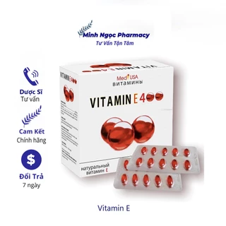 Viên uống Vitamin E 400 - Đỏ (hộp 100 viên)