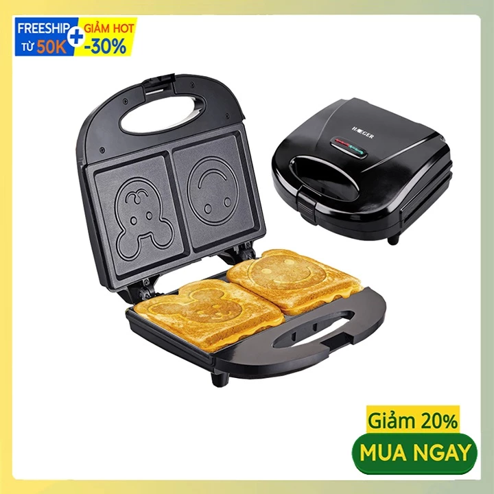 Máy nướng bánh mì RAF 850W làm nóng nhanh, bánh chín đều 2 mặt