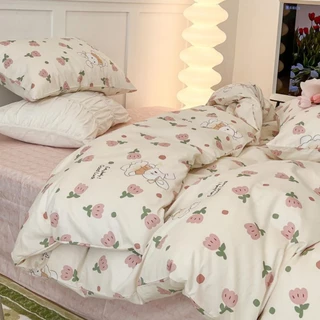 Sét Ga Gối kèm Vỏ Chăn EV 273 nhập khẩu, 100% Cotton living cao cấp, đủ mọi kích thước