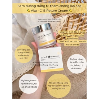 Kem dưỡng ẩm, dưỡng trắng & chống lão hoá - Vita C13 Return Cream