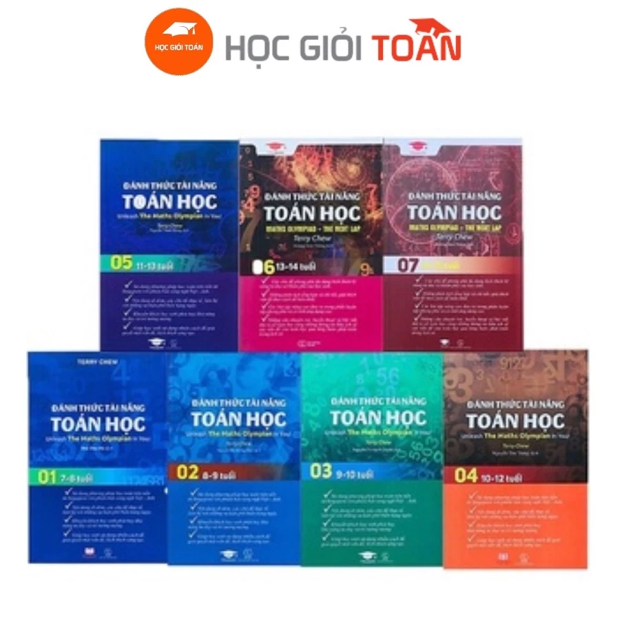 Sách Đánh Thức Tài Năng Toán Học - Toán Tài Năng ( Bộ 7 Cuốn )