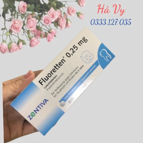 Viên ngậm chống sâu răng FLUORETTEN 0.25MG