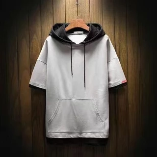 Áo Hoodie Ngắn Tay Thời Trang Mùa Hè Cho Nam