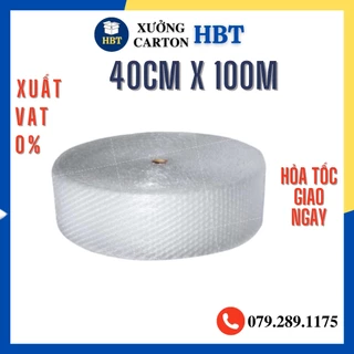 Màng xốp khí - Cuộn bong bóng khí chống sốc đóng hàng gói hàng dễ vỡ 40x100m