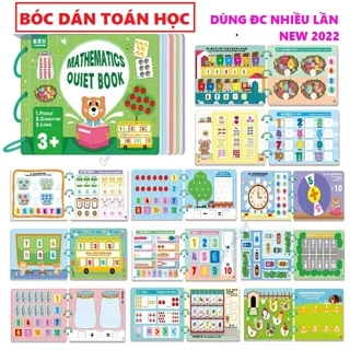 Tập Tô Vẽ Thông Minh Xóa Được, Học Liệu Toán Học Thông Minh Mathematics Quiet Book Cho Bé Từ 2 3 4 5 Tuổi