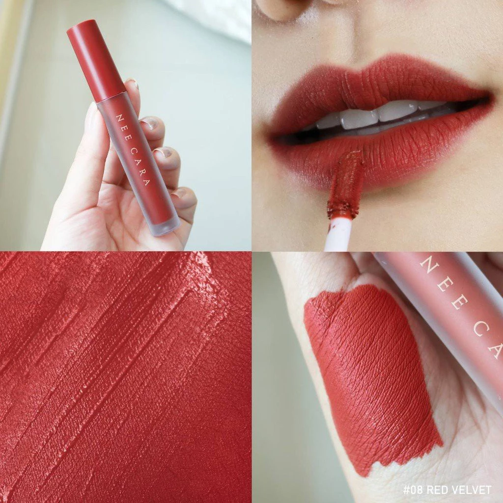 [Thái Lan] Son Kem Nhung Lì Nee Cara Velvet Matte Lip Glaze NA1961 - NeeCara