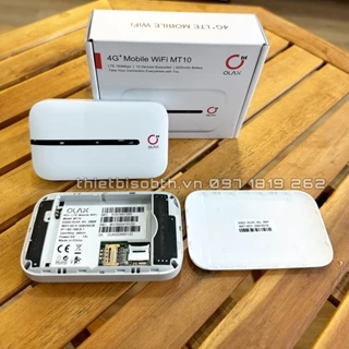 Bộ Phát Wifi Sim 4G Olax MT10. Pin 3000mAh, Tốc độ 150Mbps, Kết Nối 10 Thiết Bị