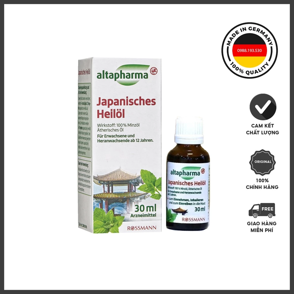 Dầu thảo dược bạc hà Altapharma Japanisches Heilol 30ml của Đức