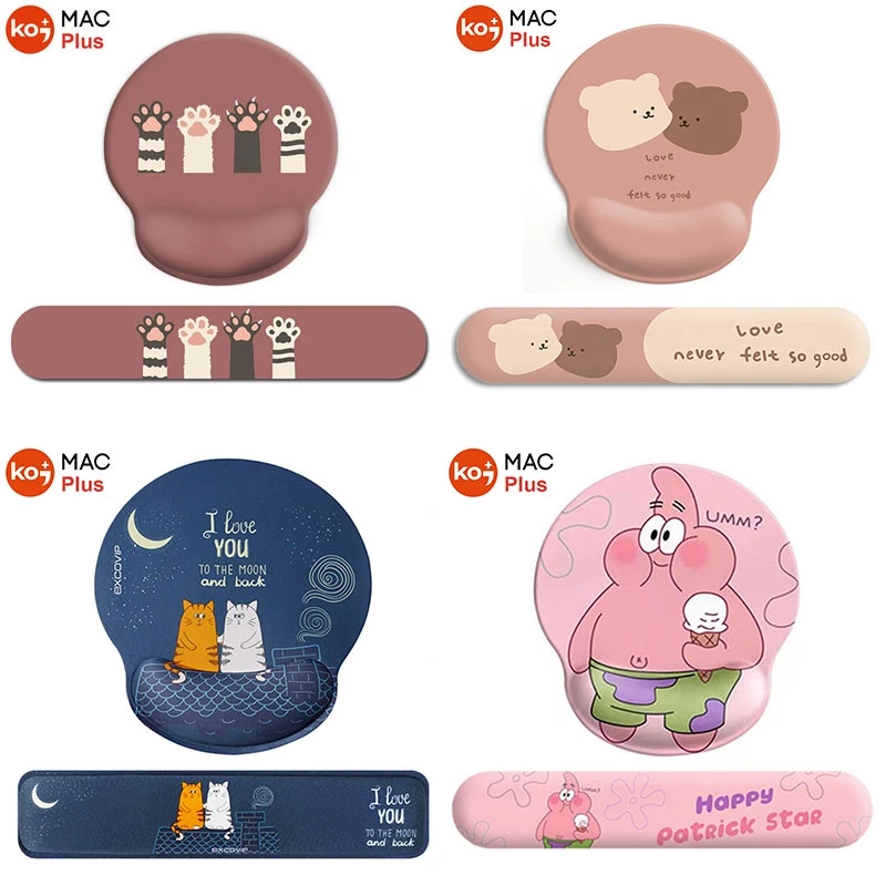 Bộ Lót Chuột Kê Bàn Phím Tay Mèo Cute Cực Xinh (Đệm Kê Tay Silicone, Bàn Di Chuột Học Sinh, Mouse Pad,...)