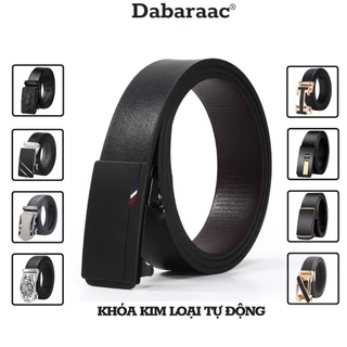 Thắt lưng nam Dabaraac da cao cấp khóa kim loại tự động - Cam kết 1 đổi 1 bảo hành 12 tháng TL55