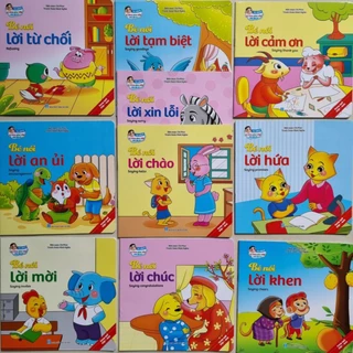 Combo 10 Cuốn Kỹ Năng Giao Tiếp Ứng Xử Cho Bé 2-6 tuổi - Song Ngữ (Kèm File Nghe)