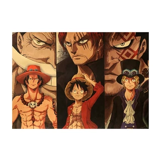 Poster One Piece A017 50.5*35 Giấy dán tường hình nhân vật siêu đẹp