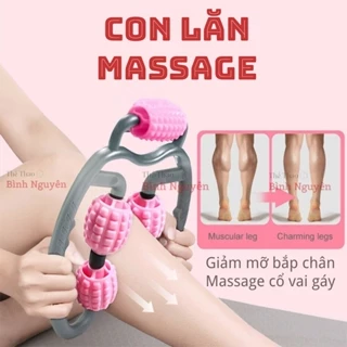 Con lăn massage giảm mỡ bắp chân, mát xa bắp tay, giảm nhức mỏi thư giãn cổ vai gáy, giãn cơ, hỗ trợ thon gọn bắp chân