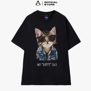 Áo Thun Tay Lỡ Oversize MY HAPPY FACE -MAL STORE- MALUNI007