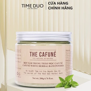 Bột Tắm Trắng Body The Cafuné Thành Phần Thảo Mộc Thiên Nhiên Không Nhau Thai Cừu, Dưỡng Da Trắng Mịn 200 Gram