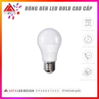 Bóng đèn led bulb 5W kín nước ánh sáng trắng, vàng