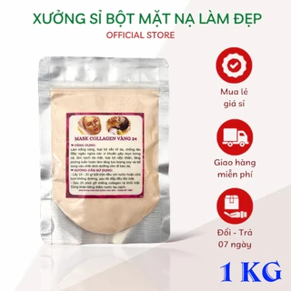 1kg mặt nạ Collagen dẻo thạch vàng sâm handmade