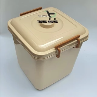 Thùng đựng gạo 10kg, hộp đựng gạo, thùng nhựa có nắp hàng việt nhật cao cấp