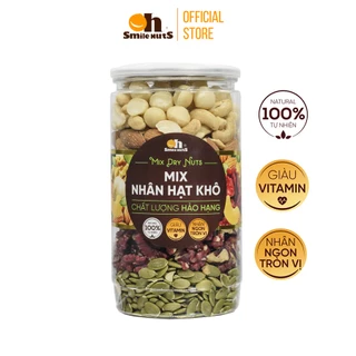 Combo Mix 6 Hạt Dinh Dưỡng Nhập Khẩu OhSmile Nuts Hộp 500g- Ăn Vặt Bà Bầu, Giảm Cân