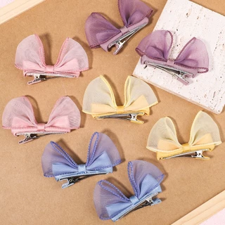 Set 2 kẹp tóc nơ KIDSBOWS màu sắc ngọt ngào phong cách Hàn Quốc xinh xắn cho bé gái 3inch